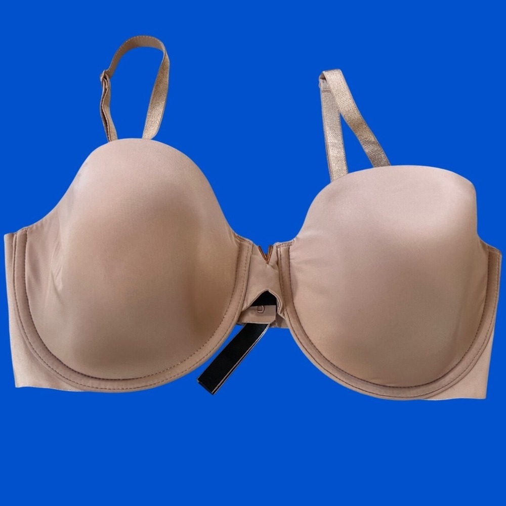 Victoria's Secret Multi-Way‎ Convertible Tan Underwire Bra 36D Rose Gold V Logo